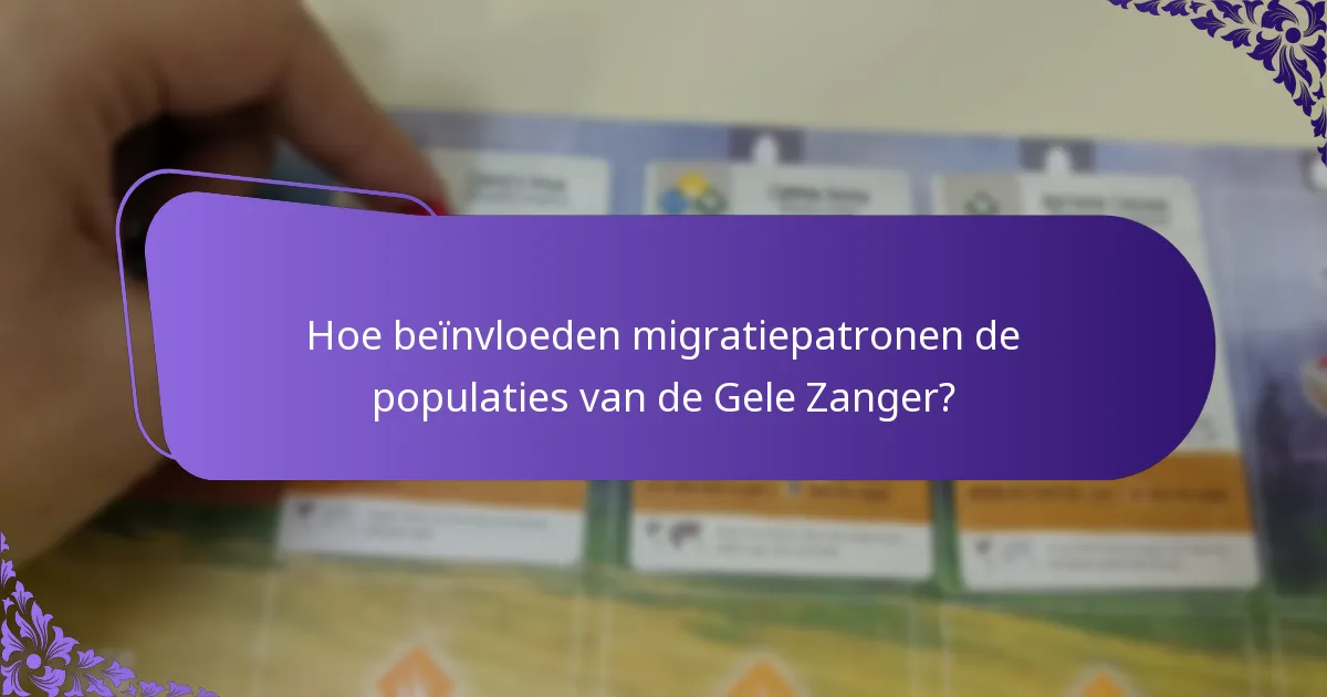 Wat voor soort habitat verkiest de Gele Zanger?