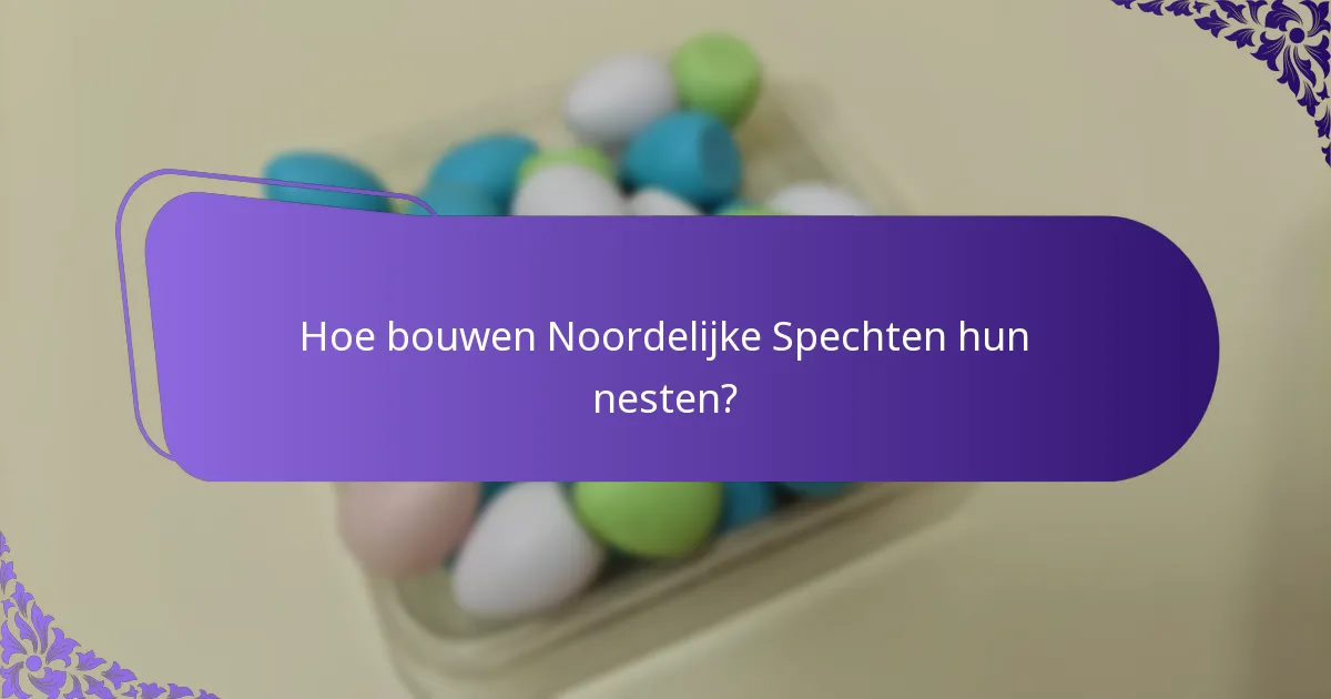 Wat voor soort habitat verkiest de Noordelijke Specht?