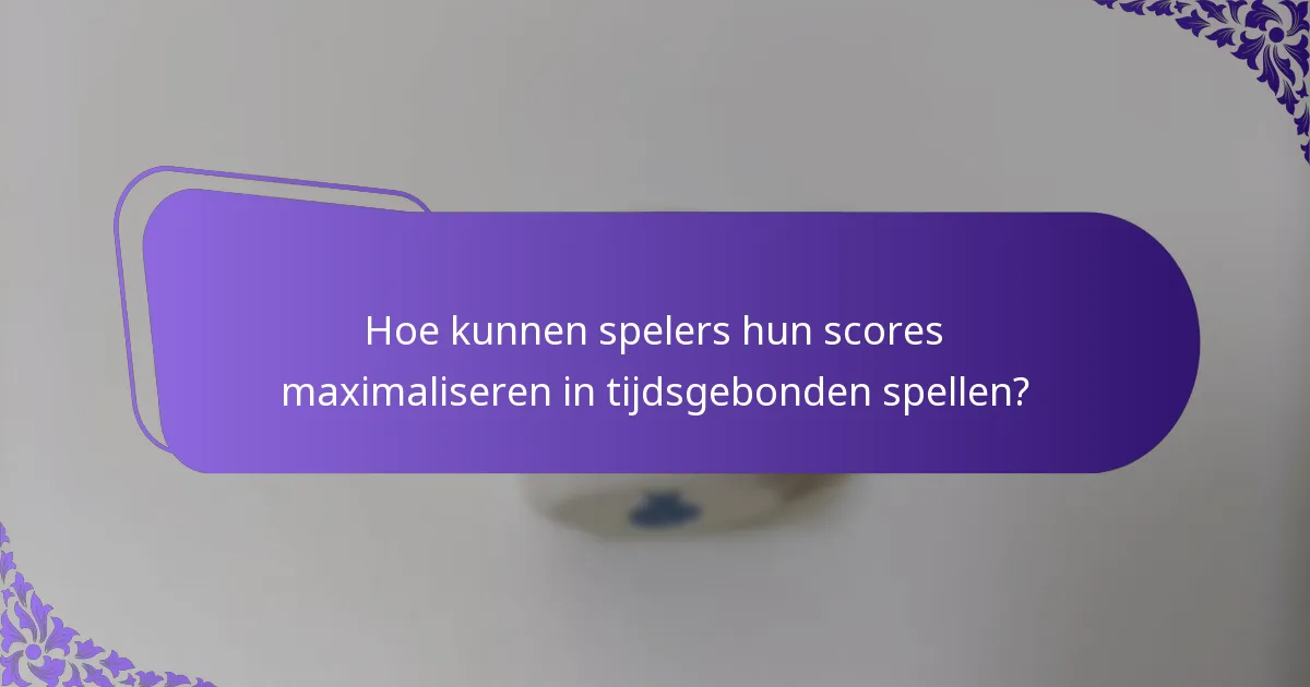 Welke variaties bestaan er in scoringssystemen tussen verschillende tijdsgebonden spellen?