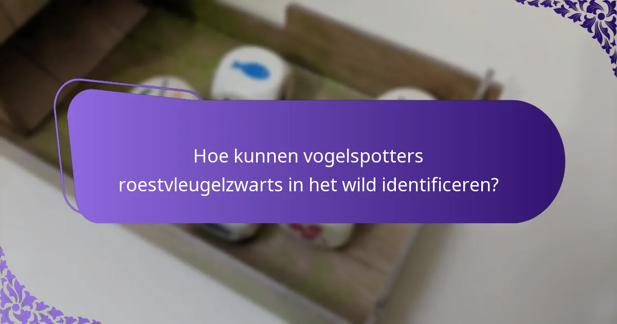 Wat is de habitat van de roestvleugelzwart?