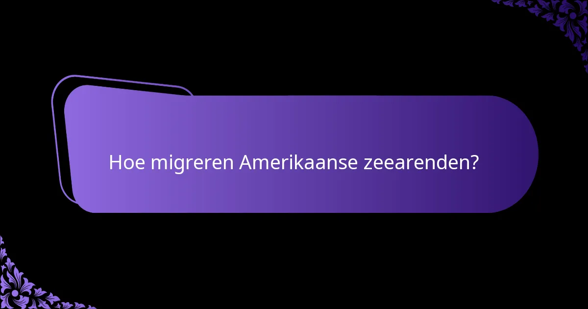 Hoe migreren Amerikaanse zeearenden?