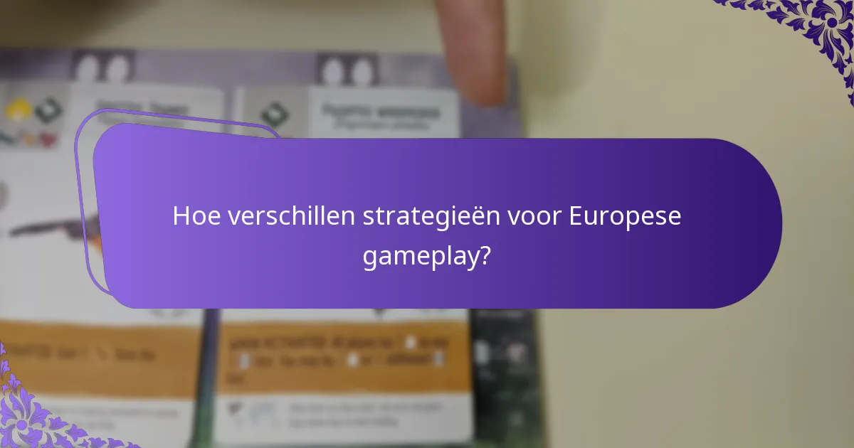 Wat zijn de regelaanpassingen voor Europese varianten?