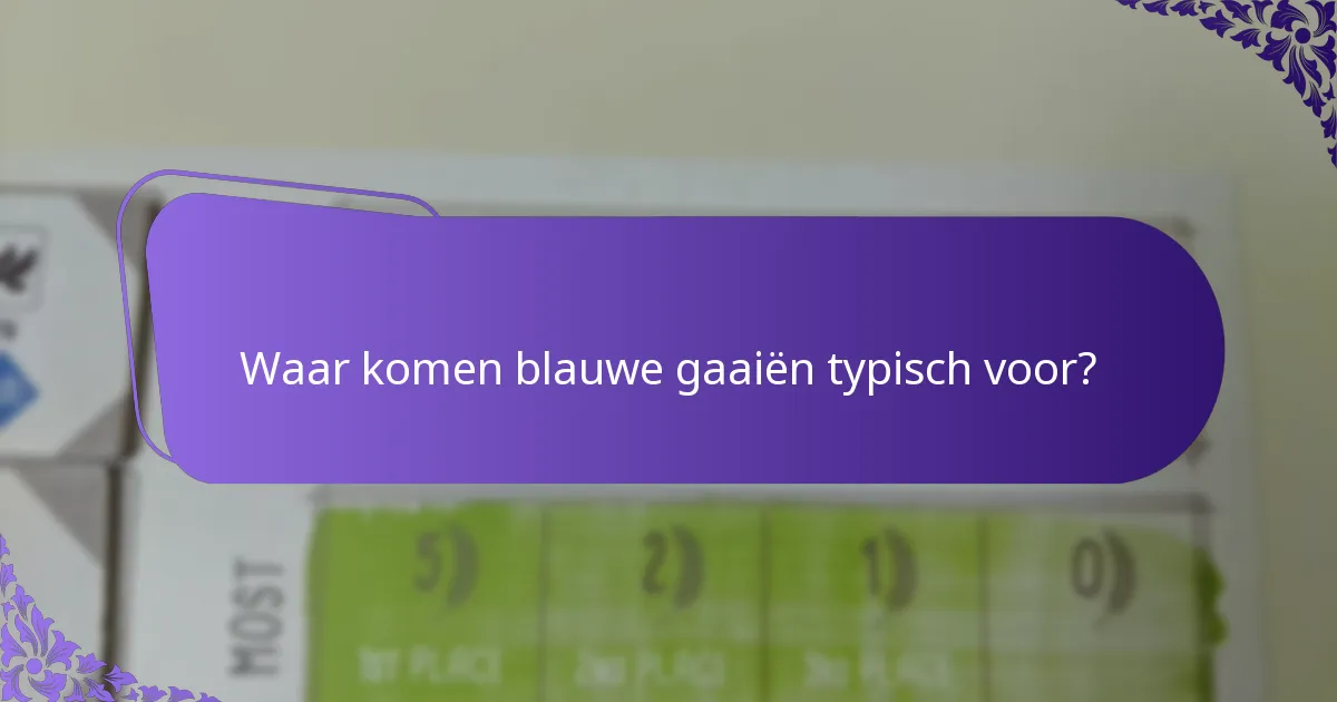Wat is het dieet van blauwe gaaiën?
