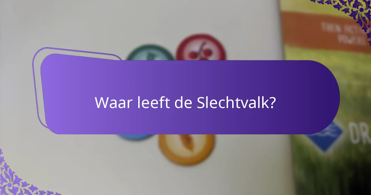 Hoe nestelen Slechtvalken?