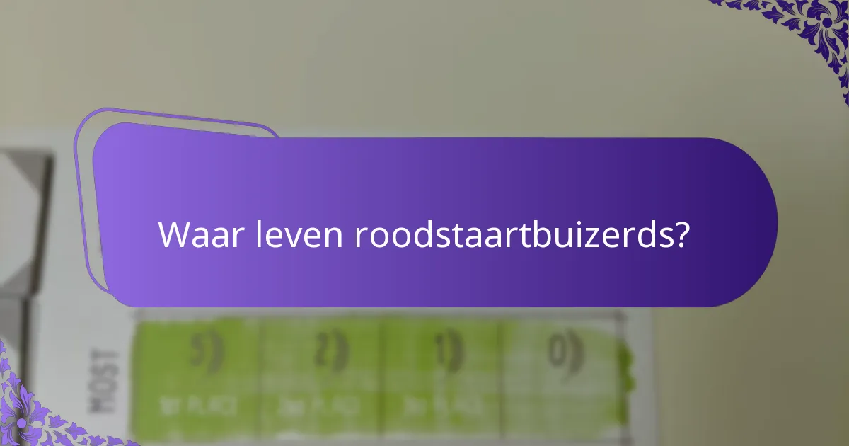 Hoe nestelen roodstaartbuizerds?