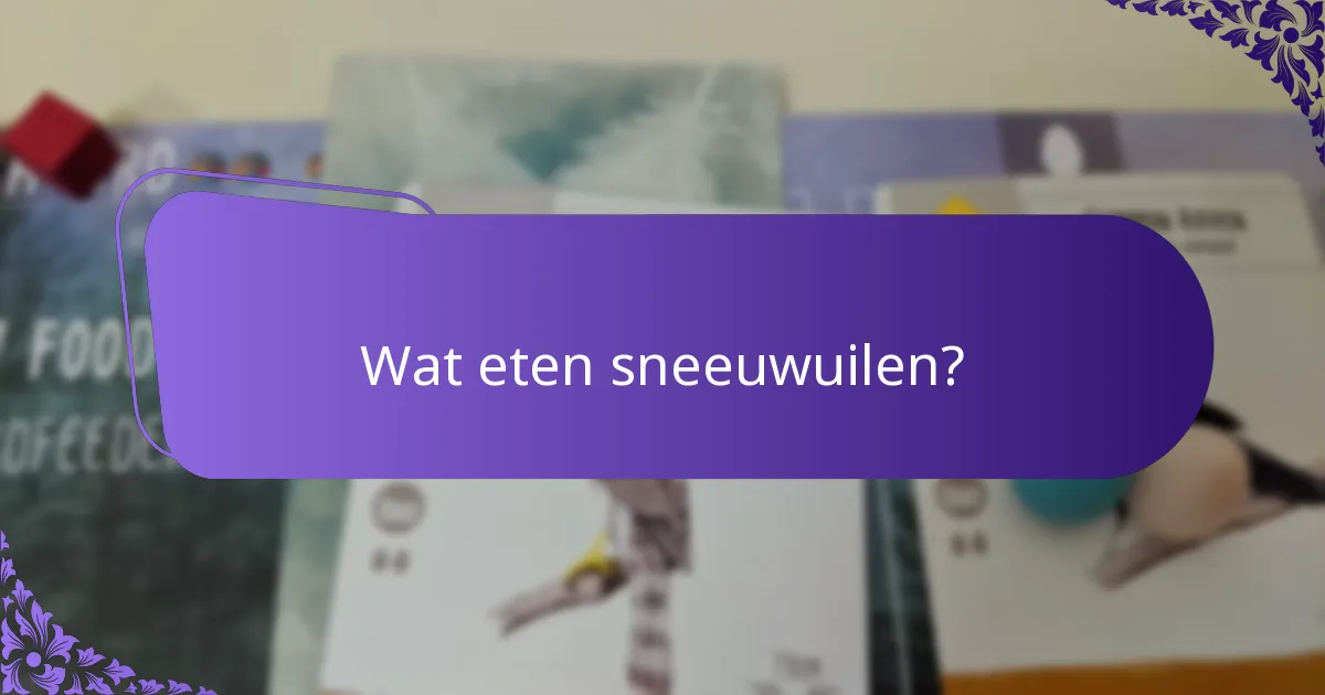 Hoe passen sneeuwuilen zich aan hun omgeving aan?