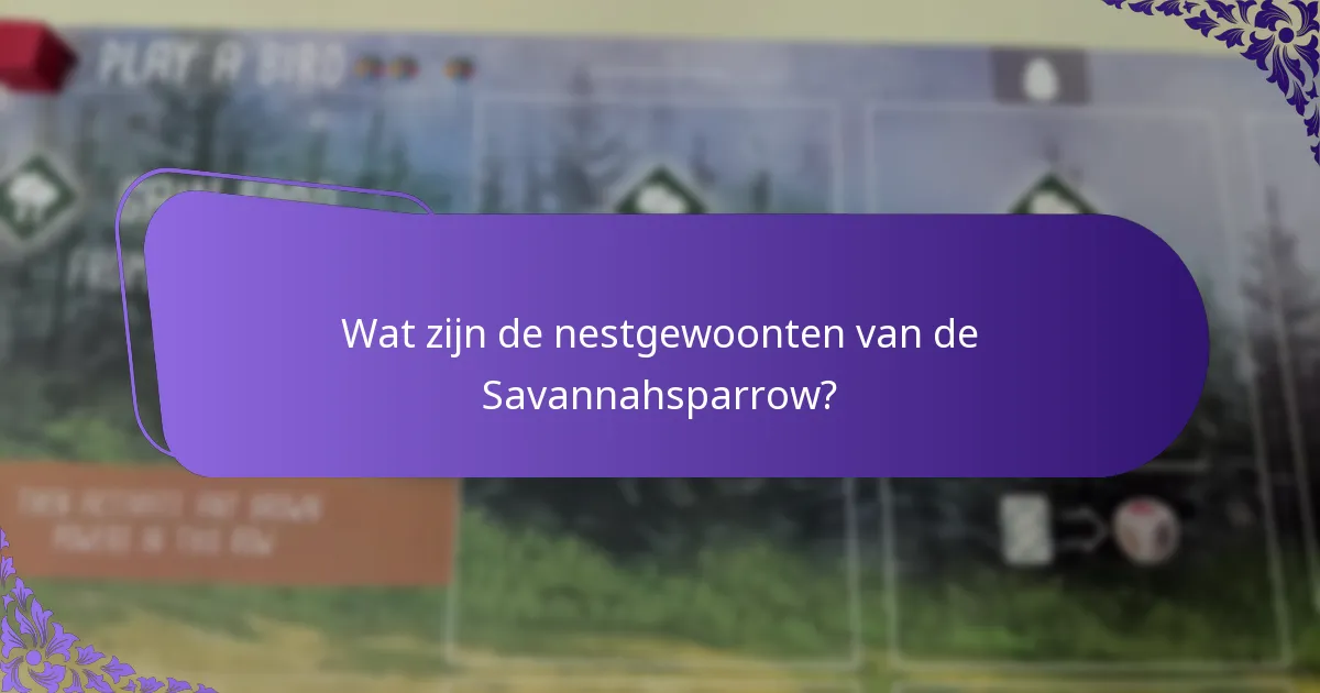 Welke bedreigingen ondervinden Savannahsparrows in hun habitat?