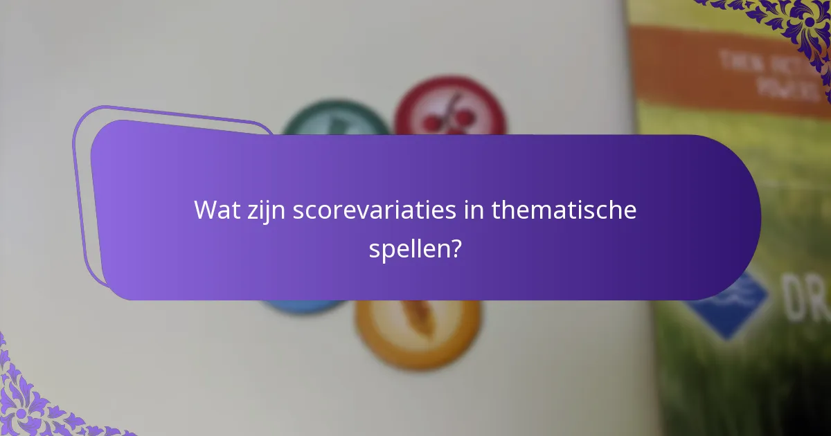 Hoe kunnen spelontwerpers scorevariaties implementeren?